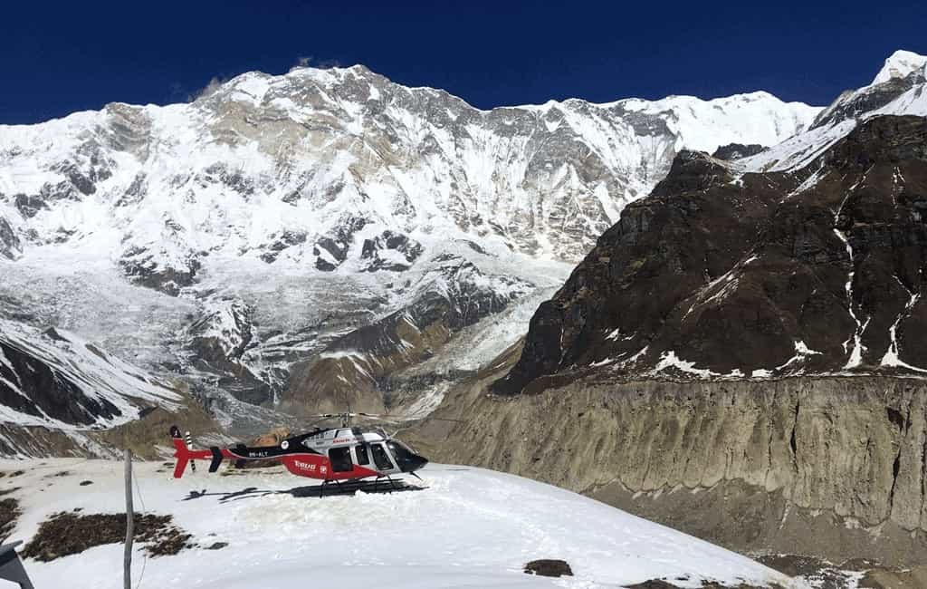 Heli to Annapurna Base Camp