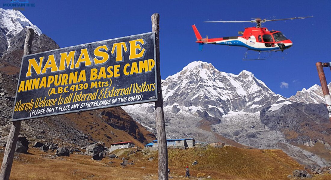 Heli to Annapurna Base Camp